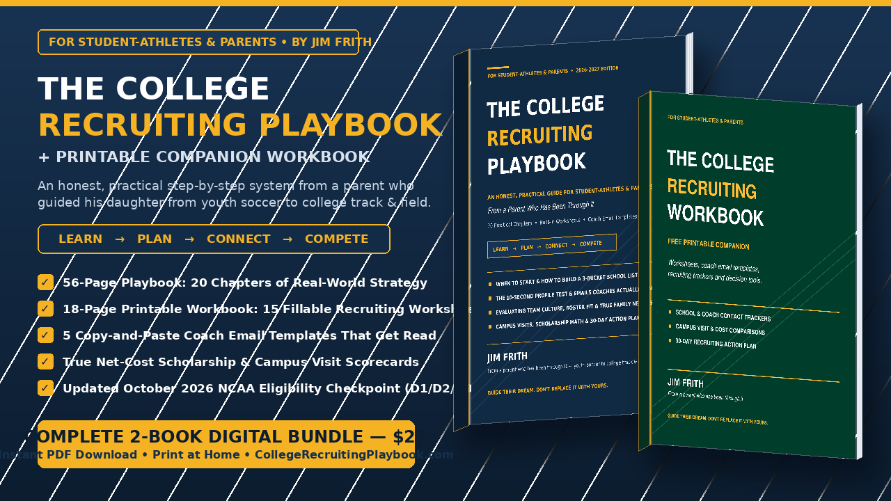 The College Recruiting Playbook and Printable Workbook Bundle ($27)